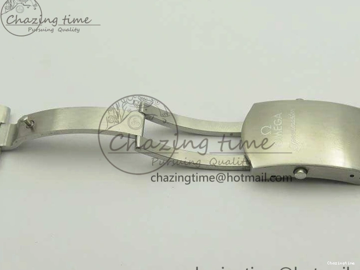 0306 TechFriendly SpeedMaster MoonWatch SS OMF 1:1 Best Edition Black Red Dial On SS Bracelet A9300 V 8092